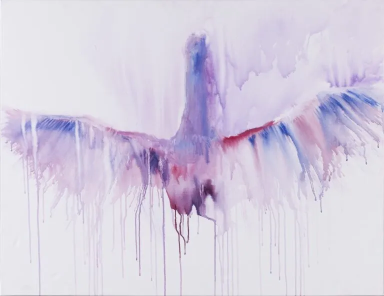 Łabędź - akryl, oryginał 130×100 cm