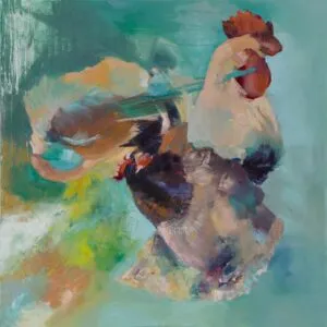 A 3, obraz olejny 100 cm x 100 cm