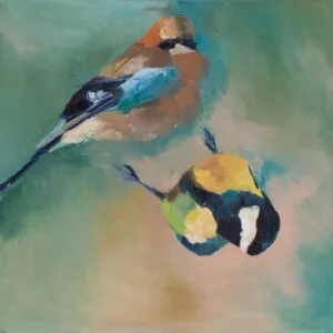 A 4, obraz olejny 100 cm x 100 cm