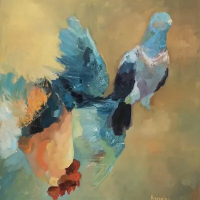 B 23, obraz olejny 100 cm x 100 cm