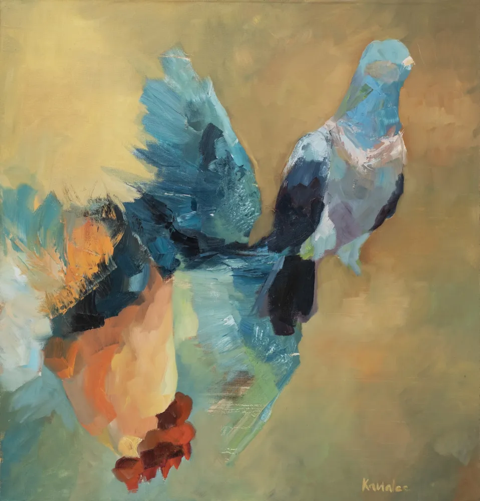 B 23, obraz olejny 100 cm x 100 cm