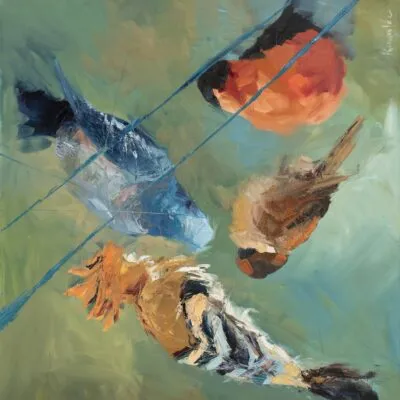 B 24, obraz olejny 100 cm x 120 cm