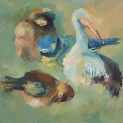 B 35, obraz olejny 100 cm x 100 cm