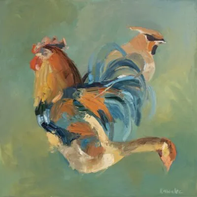 B 36, obraz olejny 100 cm x 100 cm