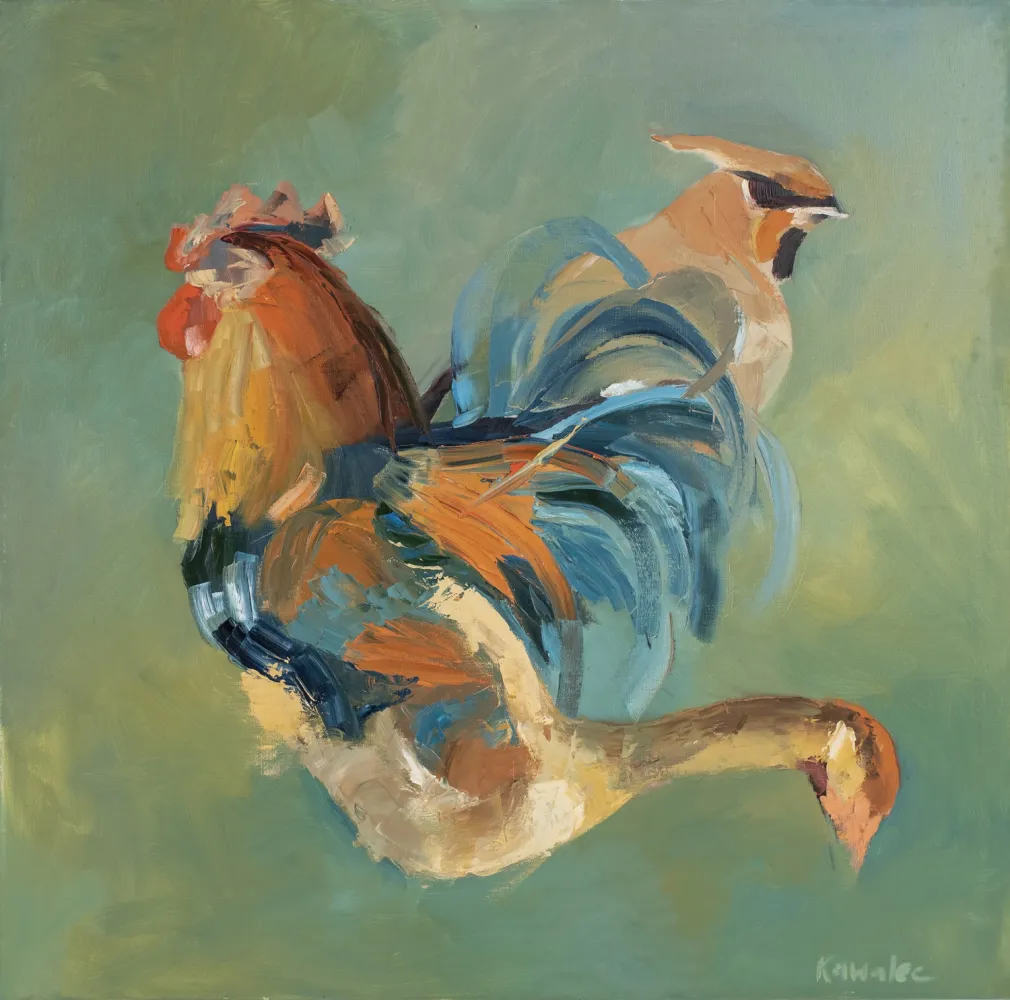 B 36, obraz olejny 100 cm x 100 cm