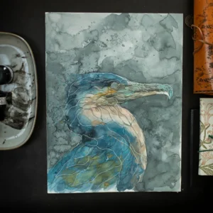 Kormoran (H 23) grafika 24 cm x 32 cm